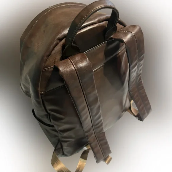 GUESS leather brown backpack - Picture 4 of 12